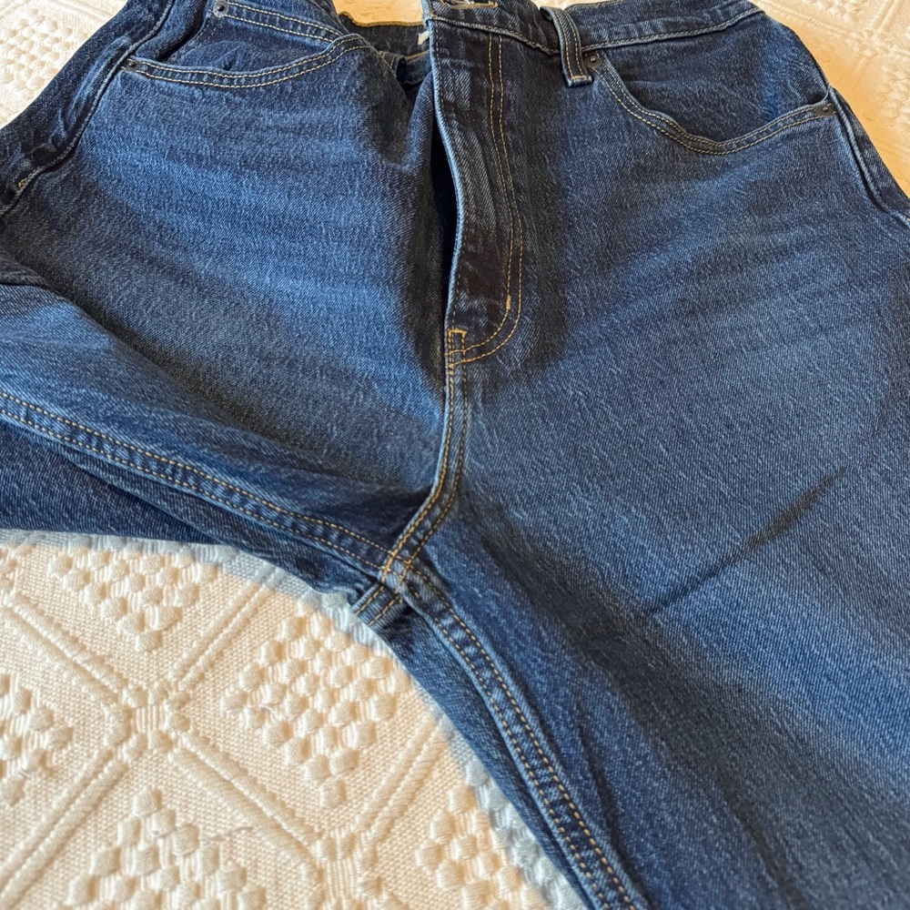 Premium Levi’s Levis 70s High Flare dark blue jeans, size 32 - Picture 10 of 11
